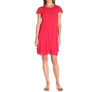 ❗️FINAL❗️ 🆕 KENSIE Red Layered Dress M 🔴